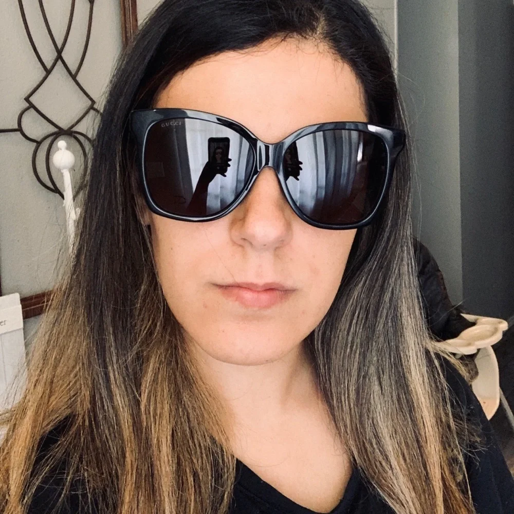 New Gucci black over size sunglasses 🖤